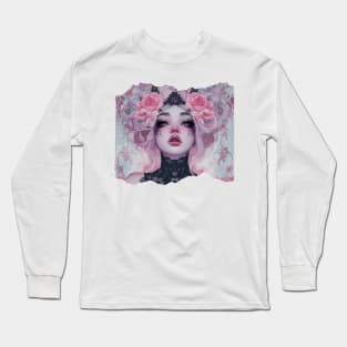 Pink Rose Queen Long Sleeve T-Shirt